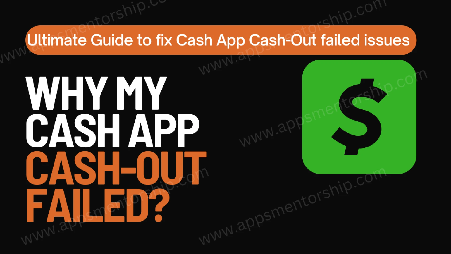 How to resolve Cash App's Cash Out Failed?