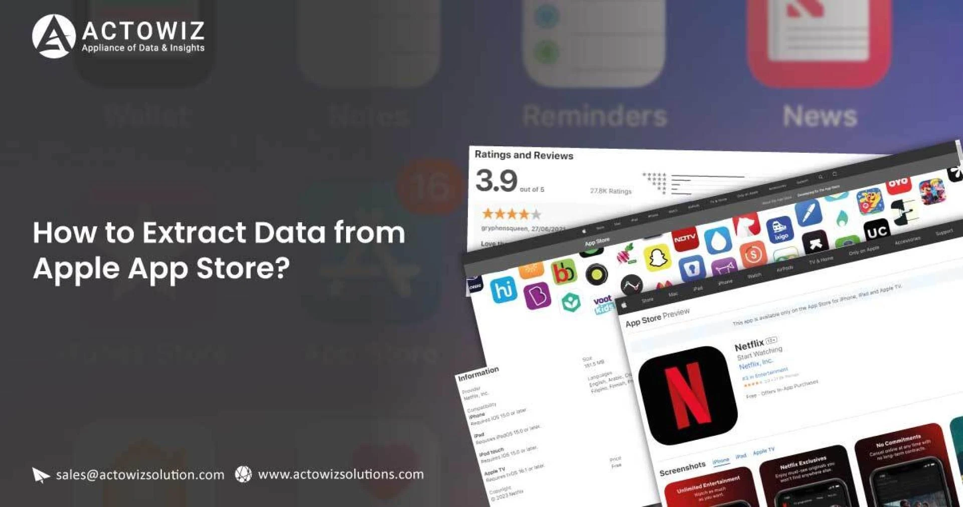 How to Extract Data from Apple App Store?