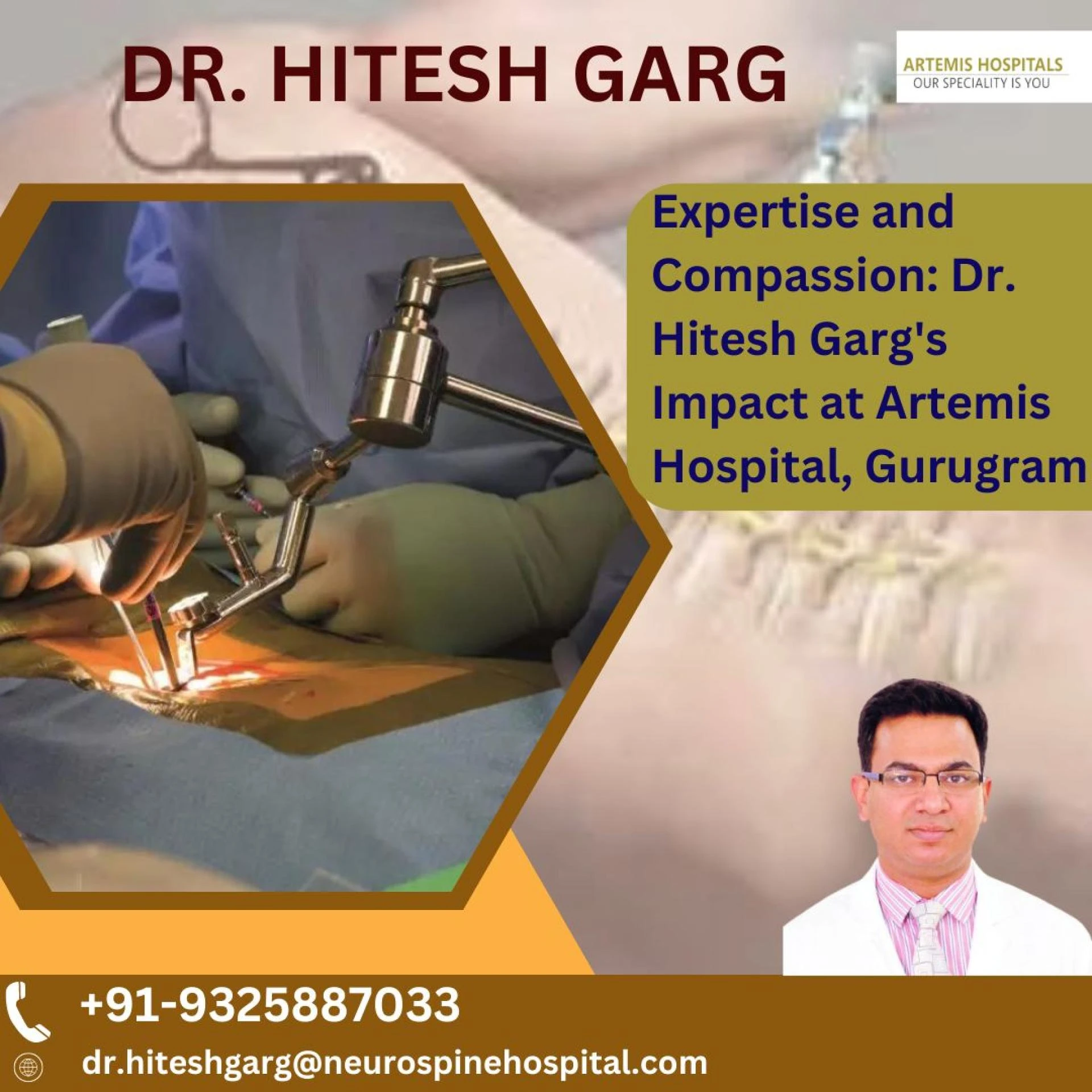 Expertise and Compassion: Dr. Hitesh Garg's Impact at Artemis Hospital, Gurugram