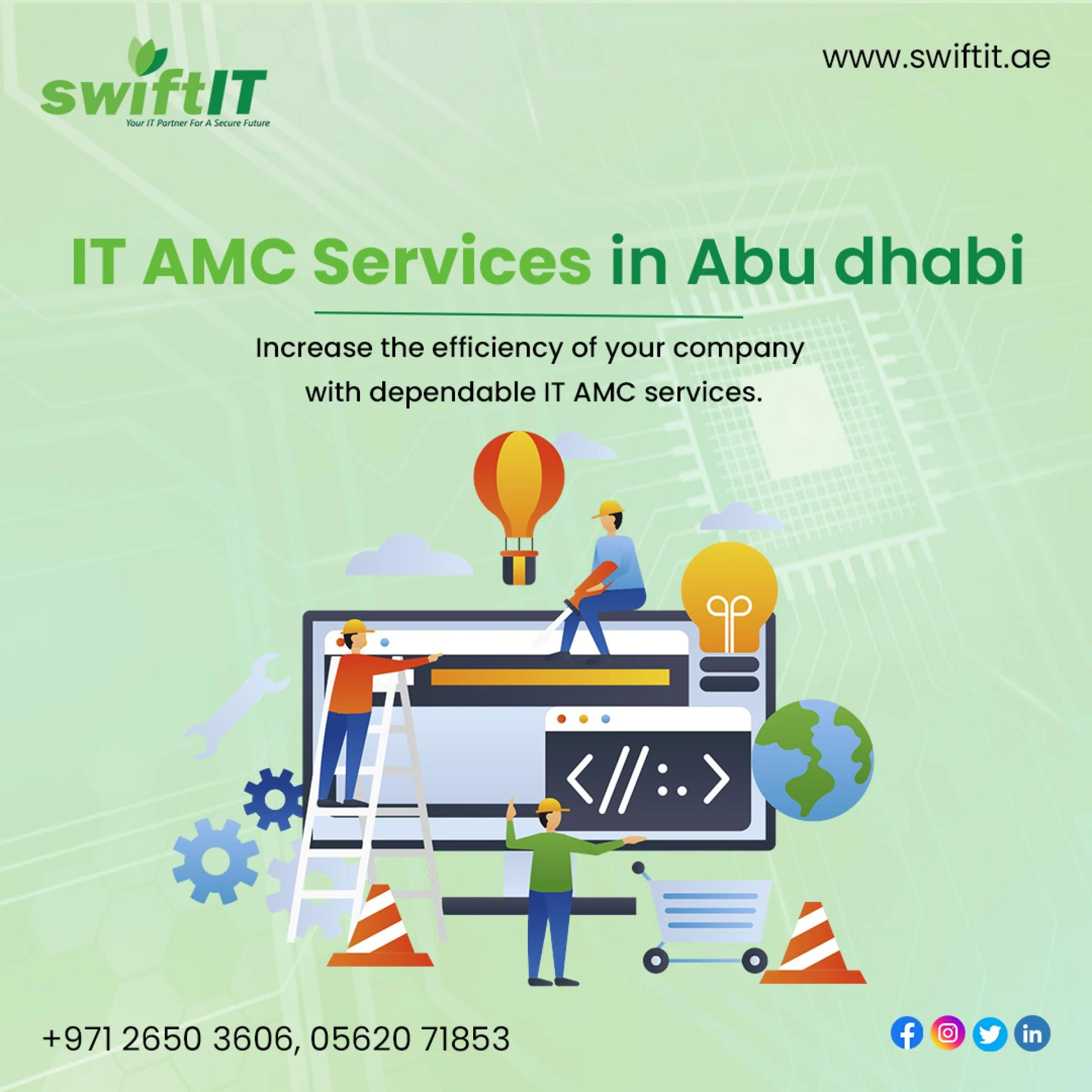 IT AMC Services in Abu Dhabi Take IT Management to The Next level - SwiftIT.ae