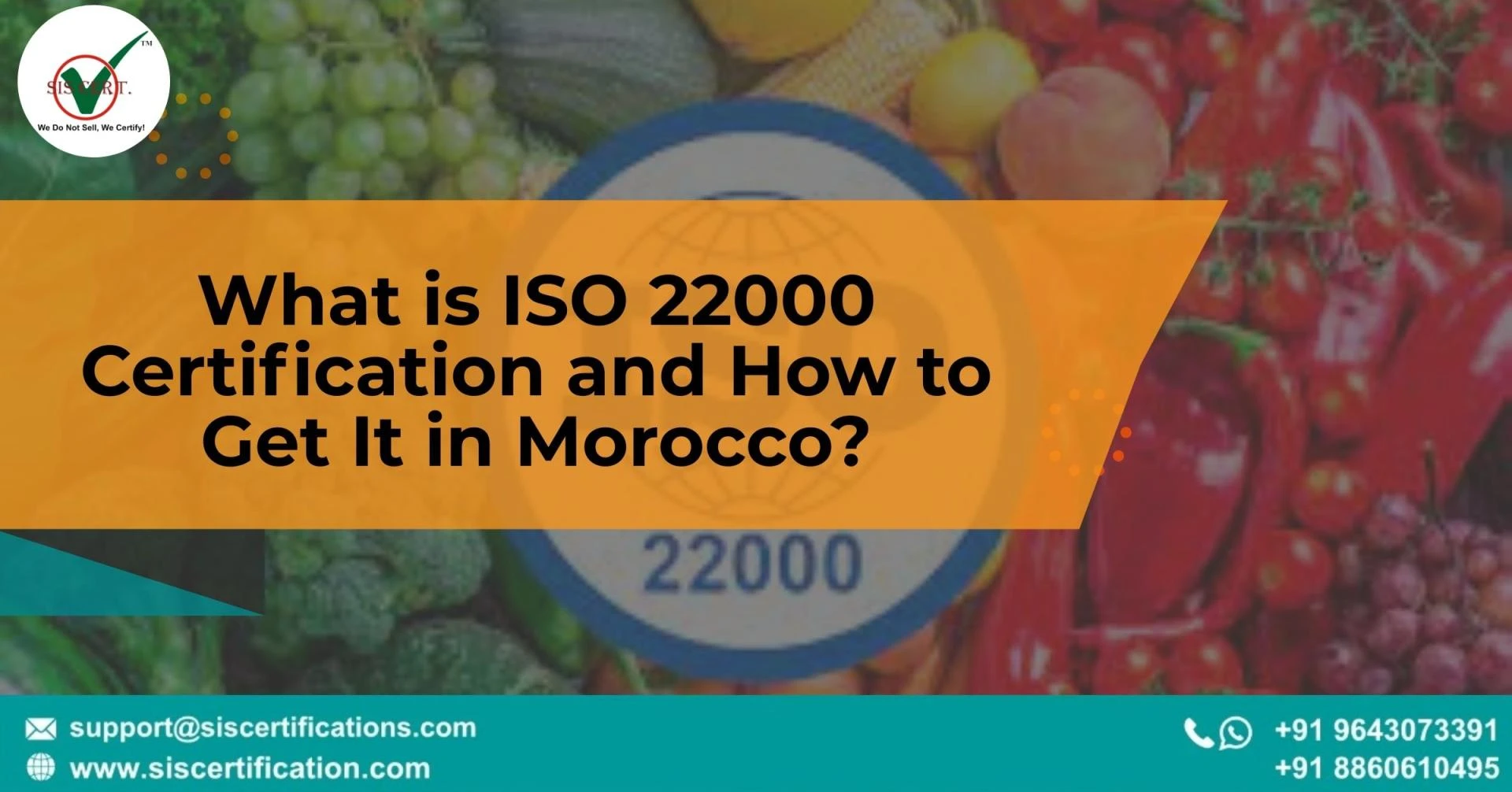 What is ISO 22000 Certification and How to Get It in Morocco?