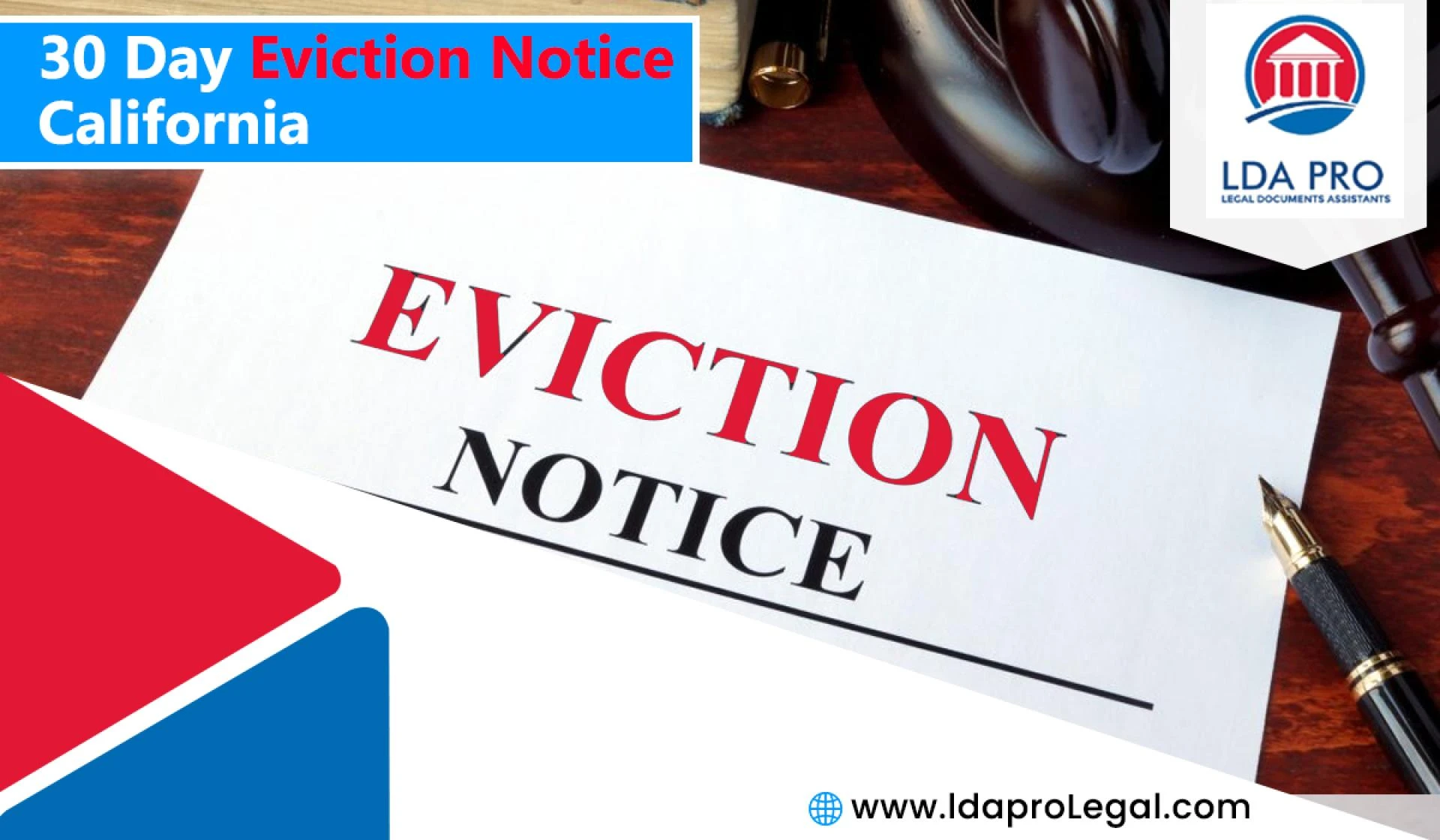 Steps Followed By The Lda Pro Paralegals While Preparing Your 30 Day Eviction Notice California