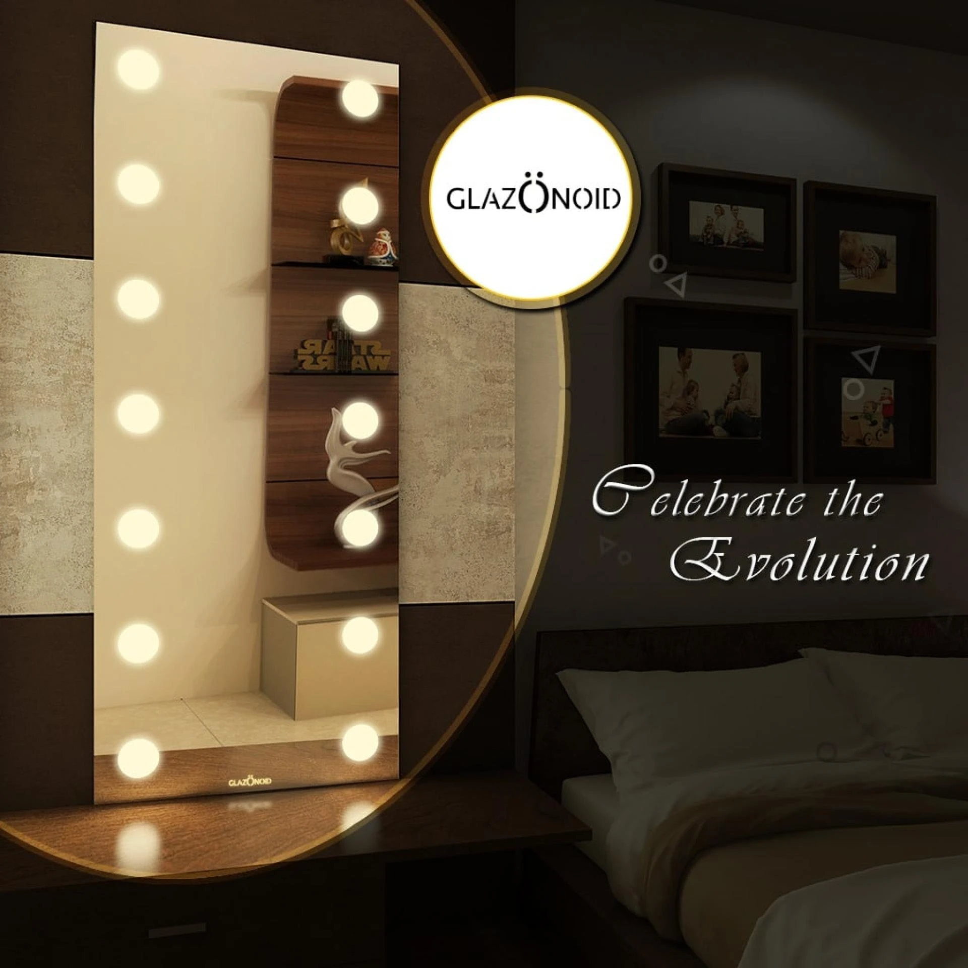 VANITY WITH LED MIRRORS EFFICIENT SOURCE OF LIGHTING