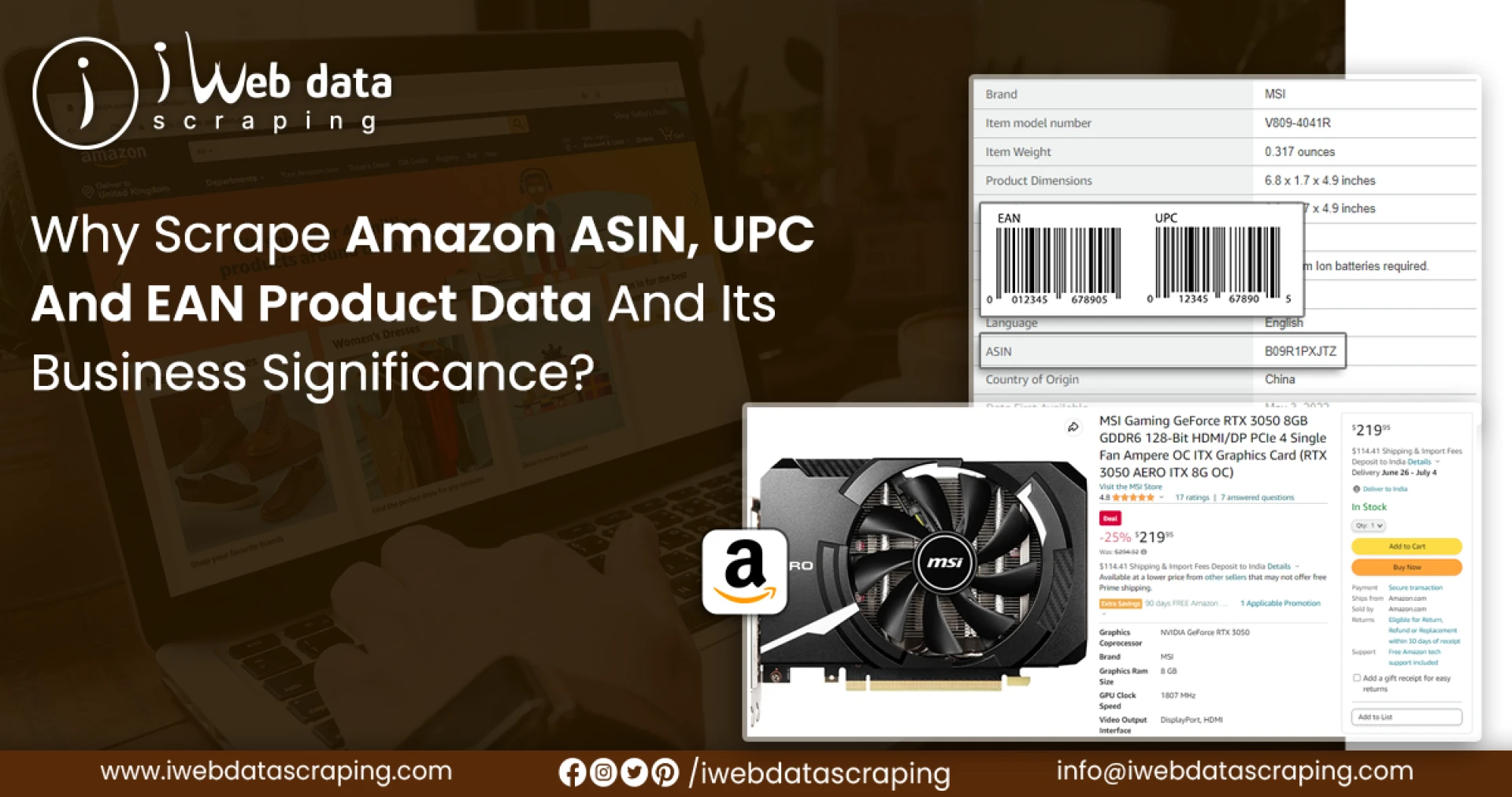 Why Scrape Amazon ASIN, UPC, And EAN Product Data And Its Business Significance?
