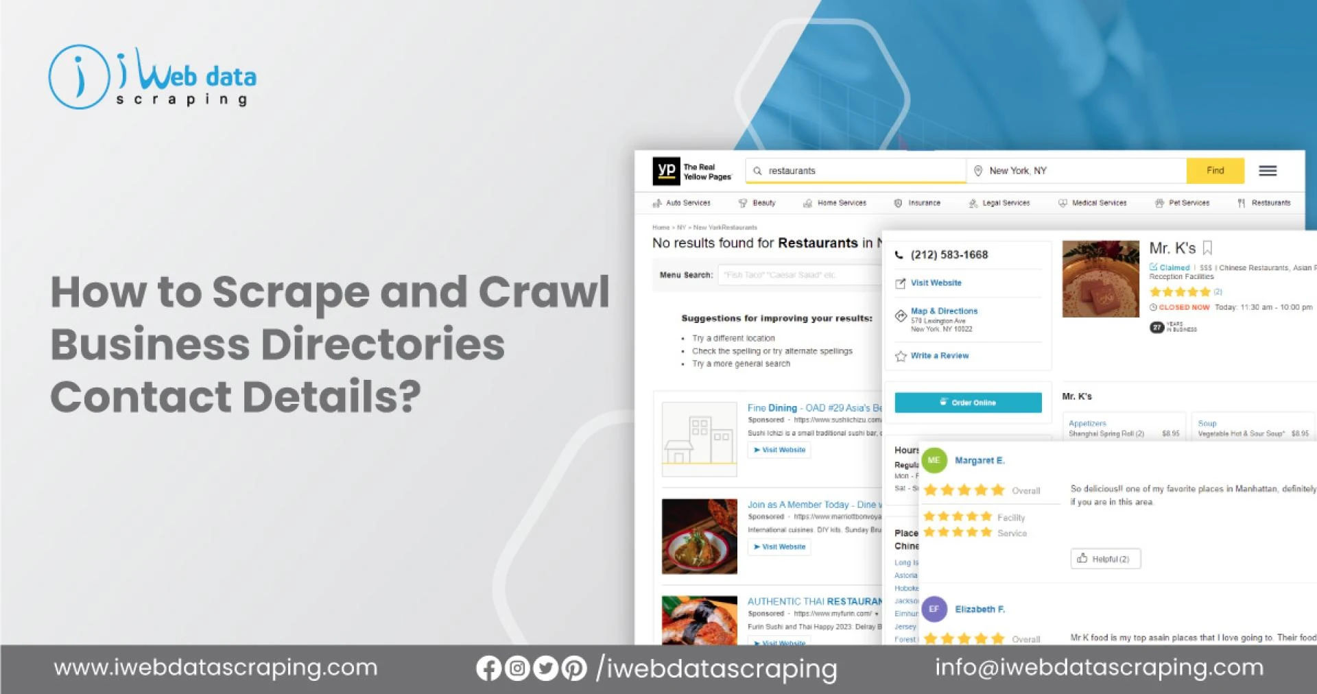 How To Scrape And Crawl Business Directories Contact Details?