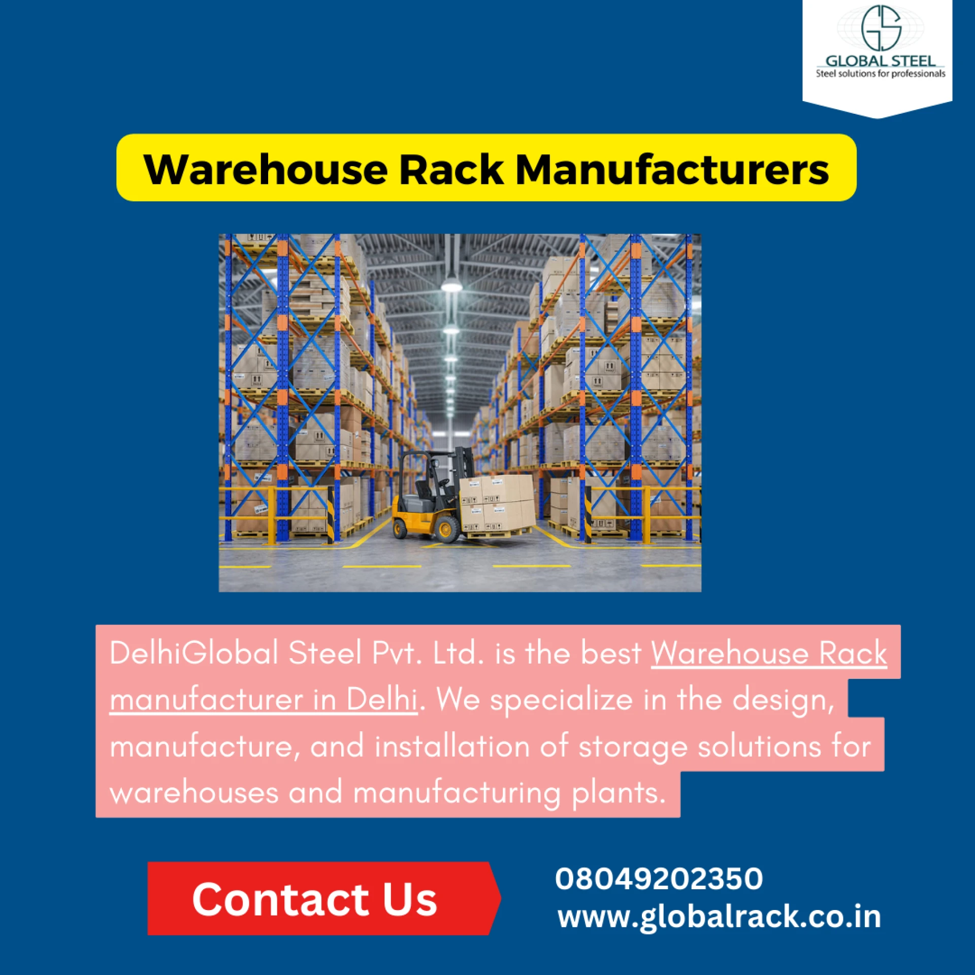 Best Warehouse Rack Manufacturers in Delhi.