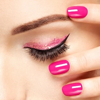 Skin care before using eyelash extensions.