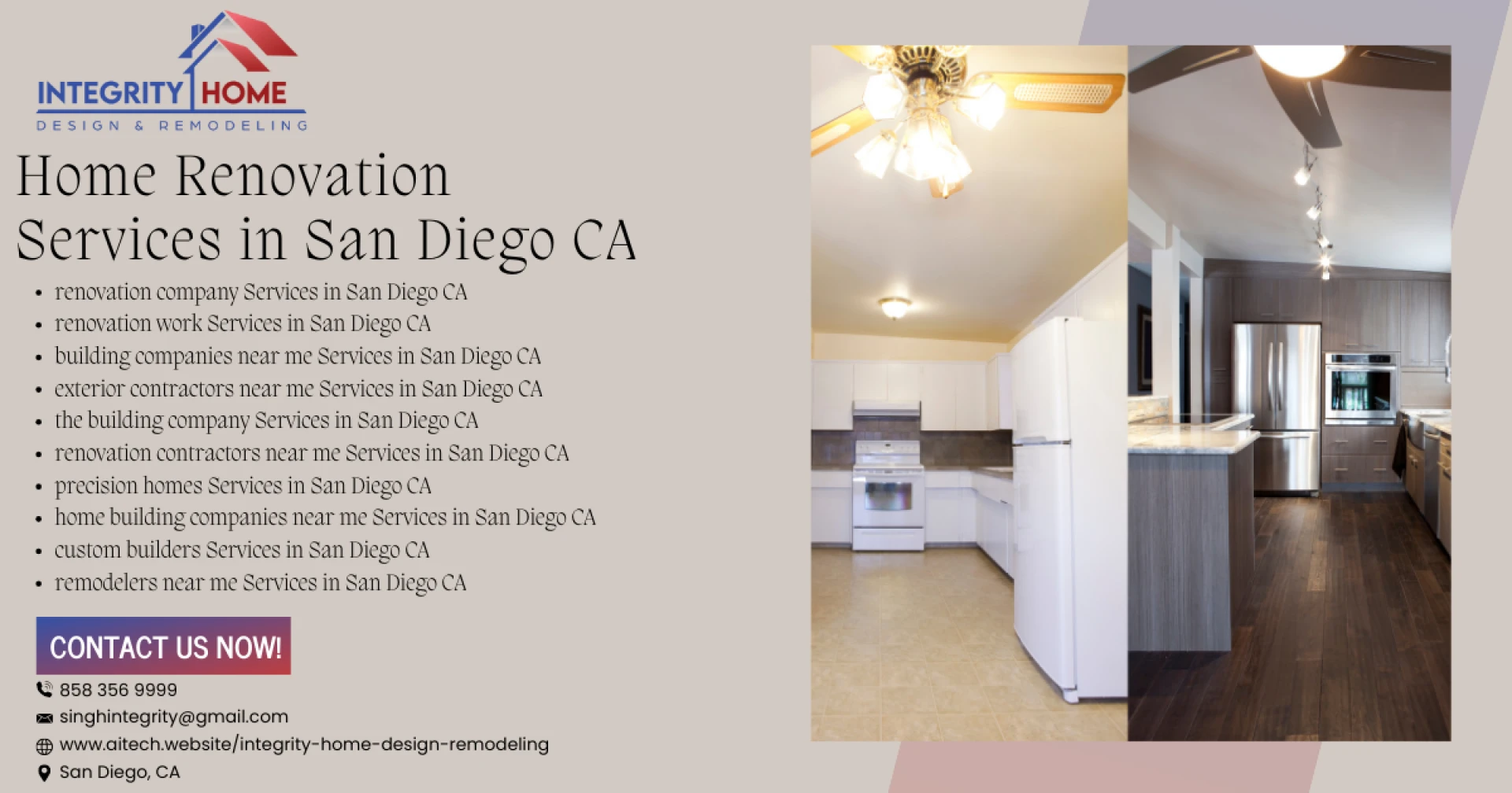 Elevate Your Space: Bathroom Addition Contractors Services in San Diego CA by Integrity Home Design &amp; Remodeling