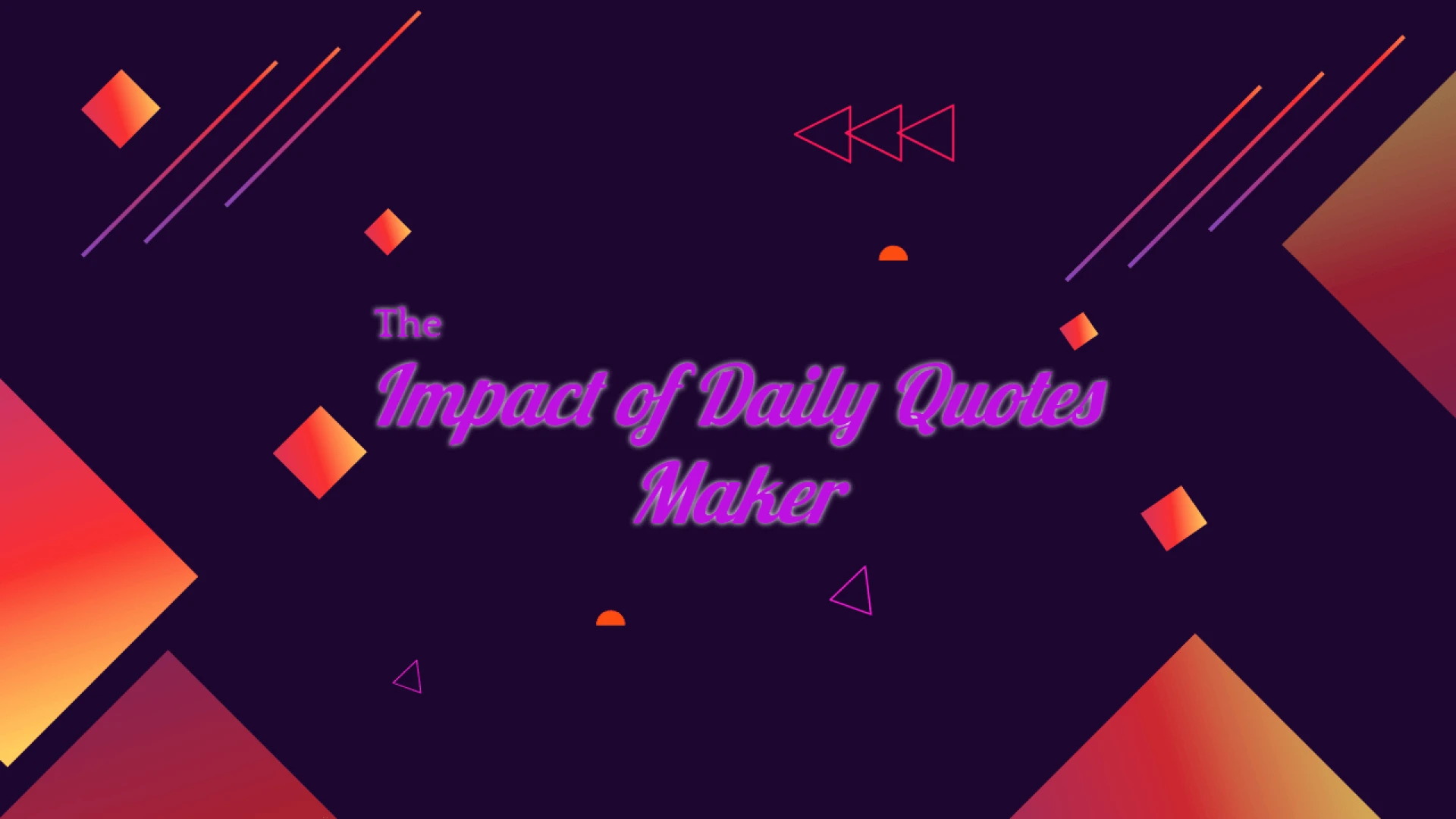 The Impact of Daily Quotes Maker: Sparking Creativity and Inspiration