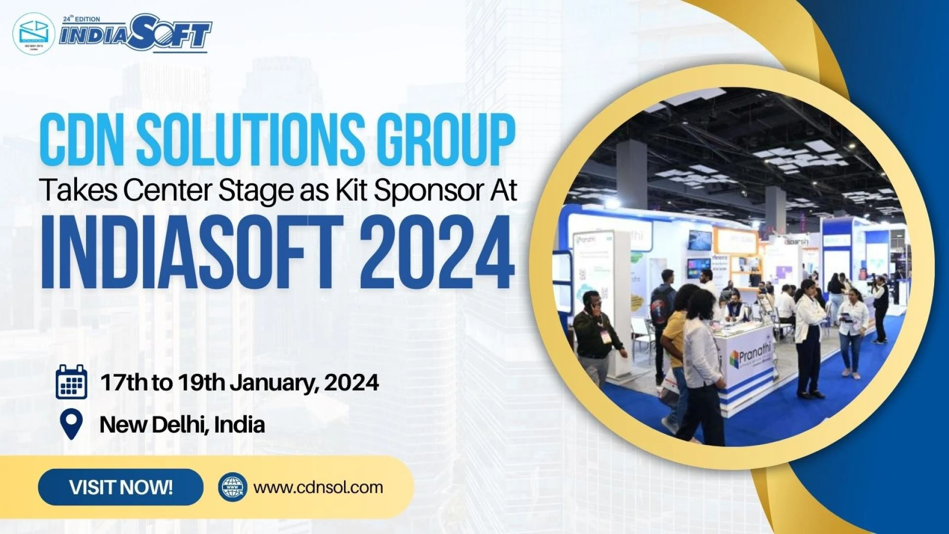 CDN Solutions Group Takes Center Stage as Kit Sponsor at IndiaSoft 2024