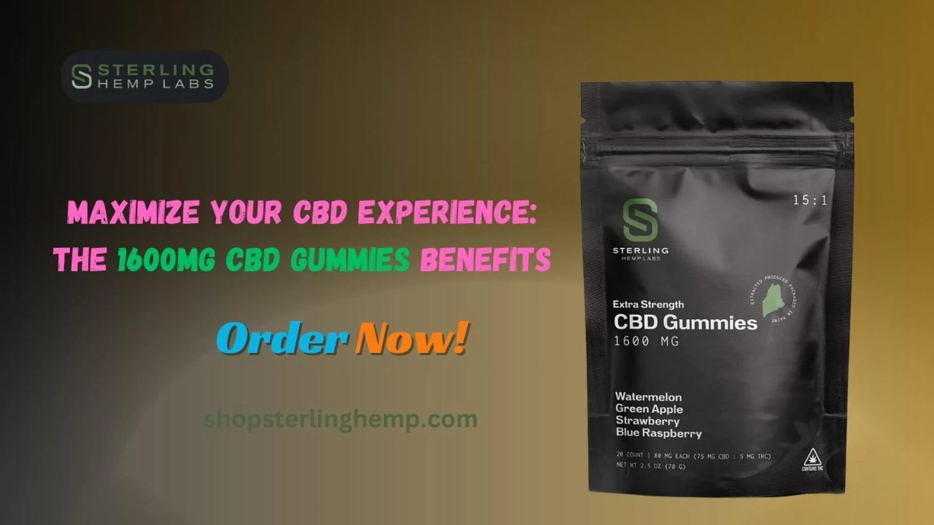Maximize Your CBD Experience: The 1600mg CBD Gummies Advantage