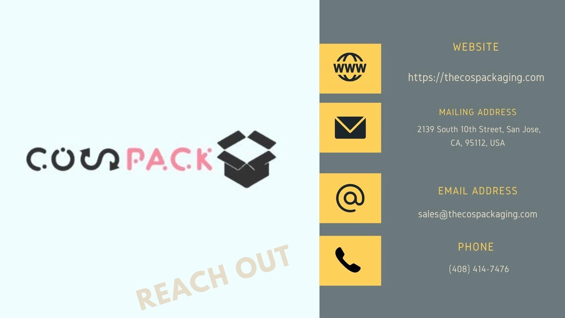 SHORT RUN PACKAGING BY THE COS PACKAGING