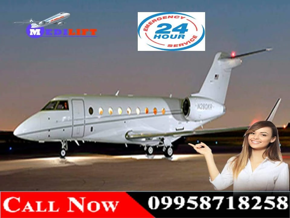 Trustable &amp; Convenient way to Relocate Patient by Medilift Air Ambulance Service in Bhopal