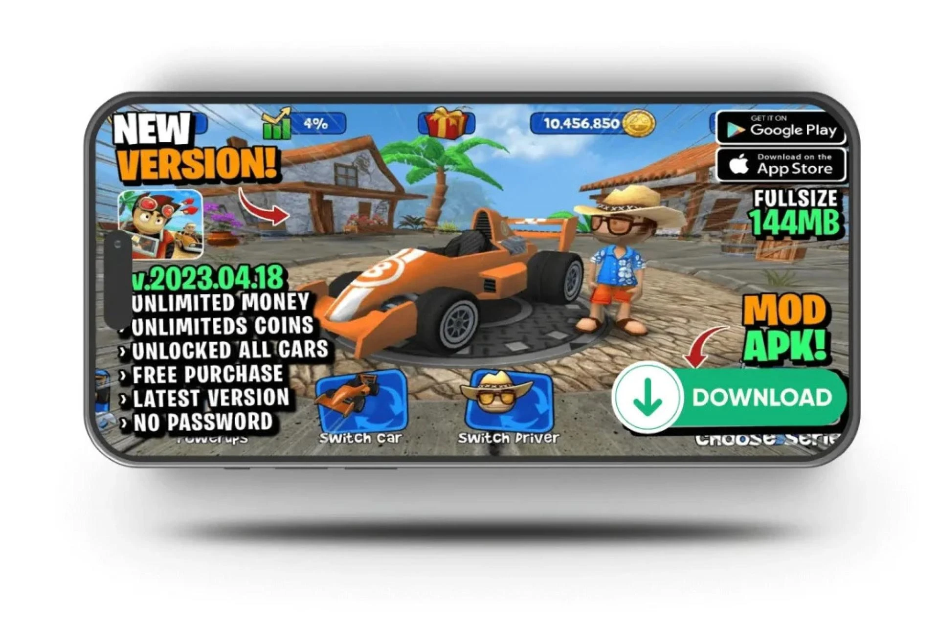 Download BB Racing Mod APK for PC