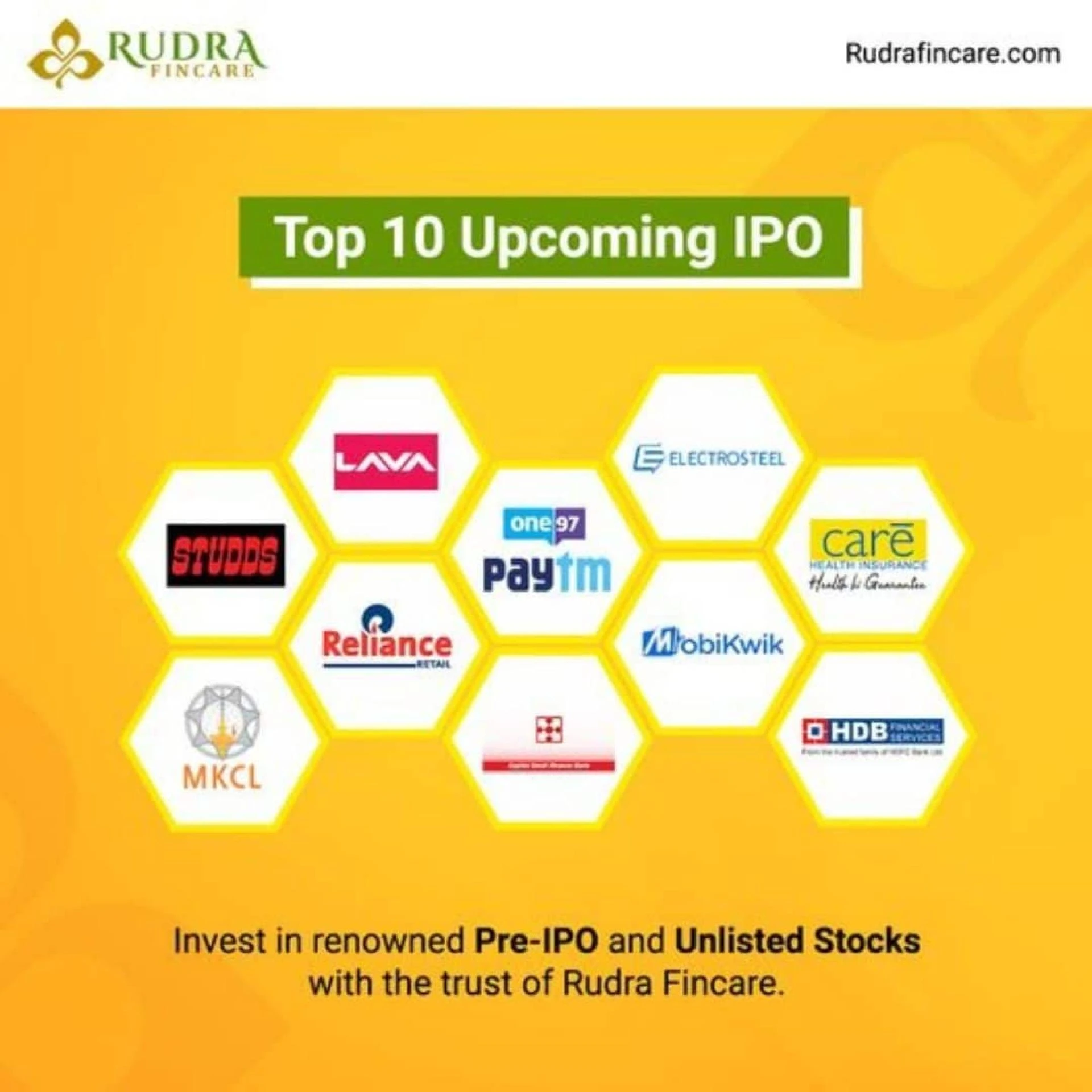 Rudra Fincare believes in providing the Best deals in Pre-IPO &amp; Unlisted stocks in India.