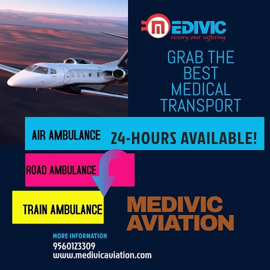 Medivic Aviation Air Ambulance Service in Patna is a Specialized Medical Transportation Provider