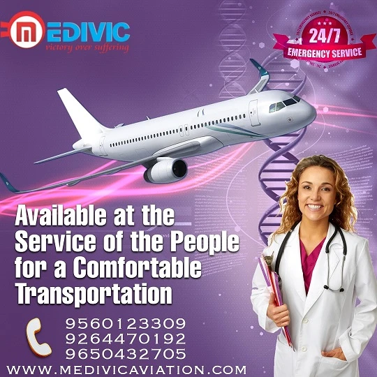 Medivic Aviation Air Ambulance Service in Patna is Serviceable Round the Clock