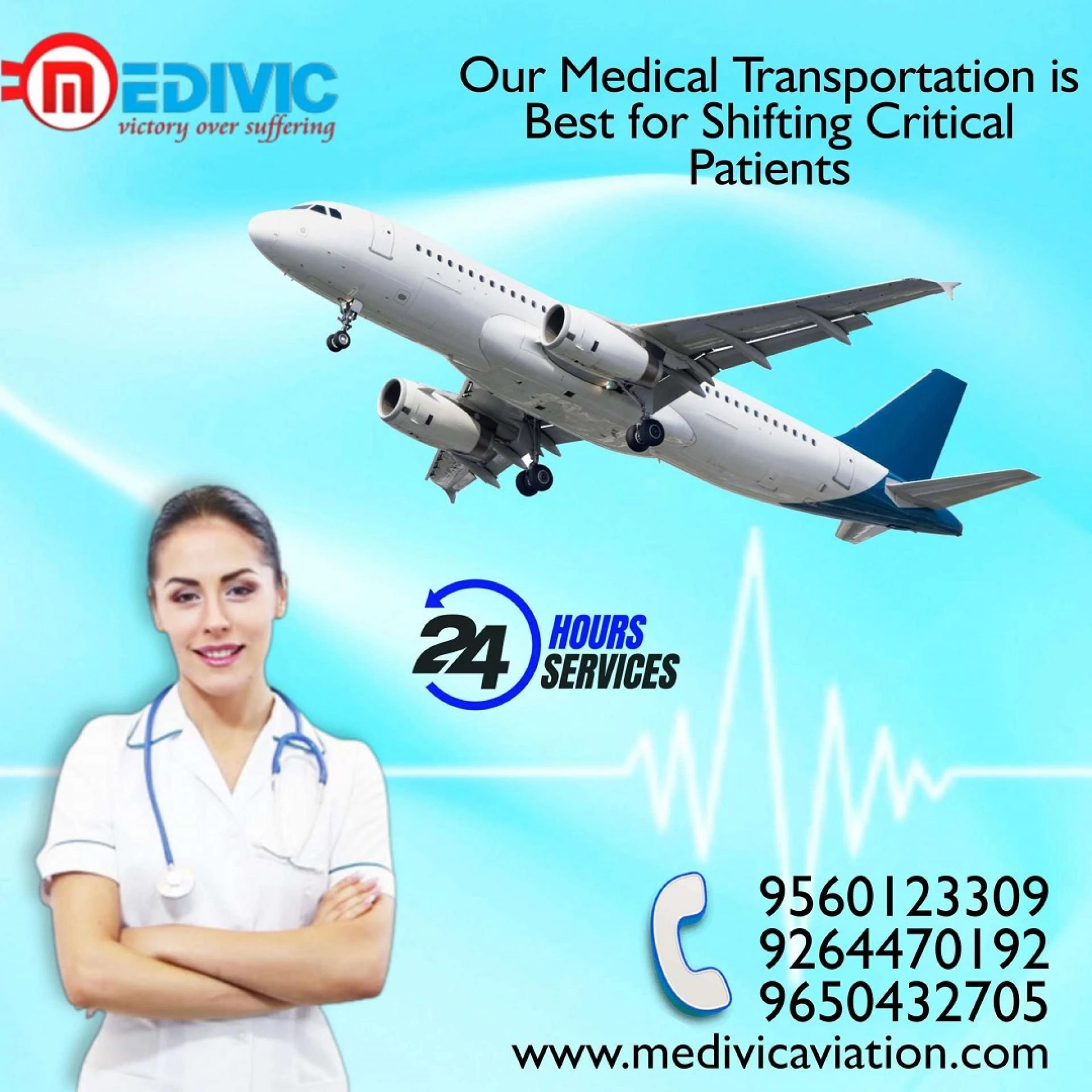 Well-Scheduled Patient Transfer Service with Medivic Aviation Air Ambulance in Patna