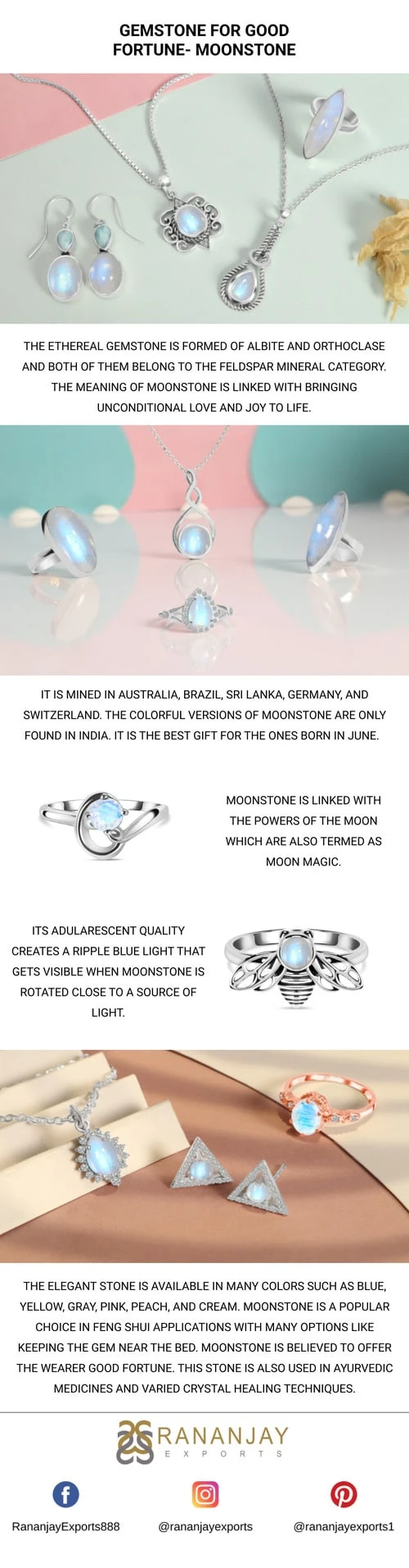 Gemstone for Good Fortune- Moonstone