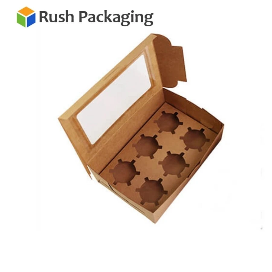 Customized Cupcake Packaging Boxes with Free Shipping