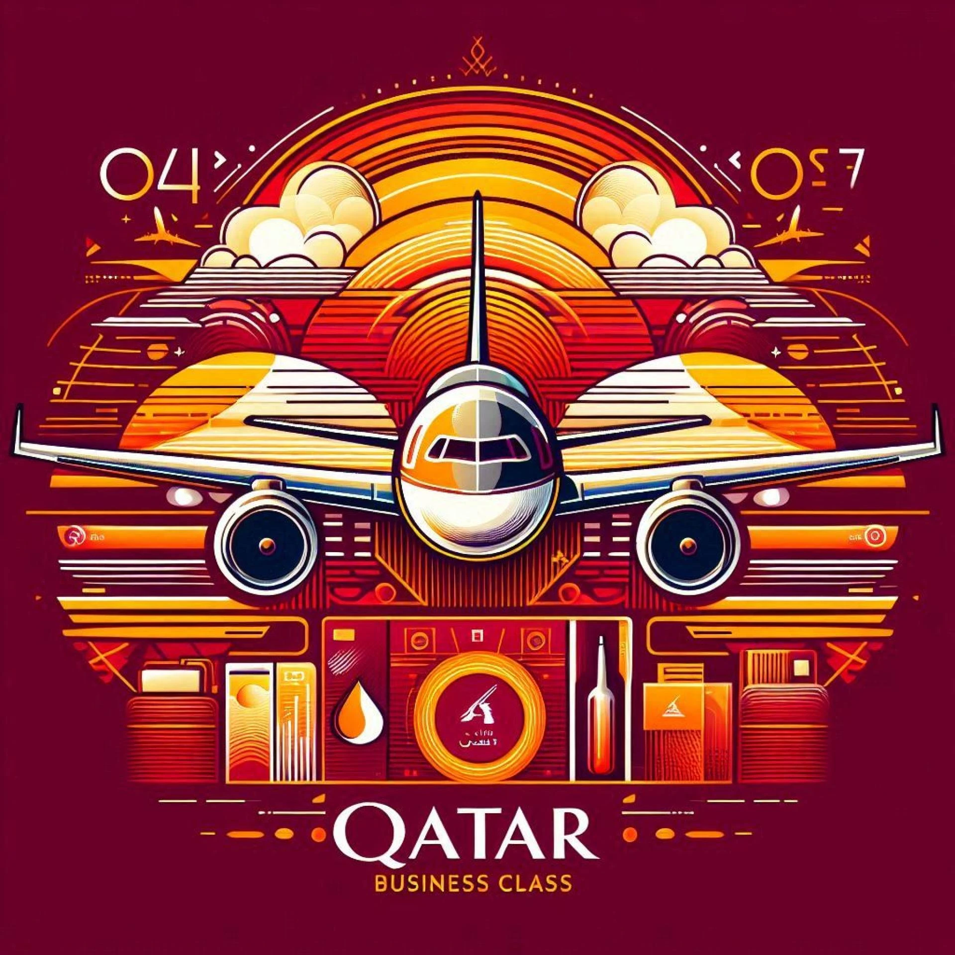 Is food served in first class on Qatar Airways?