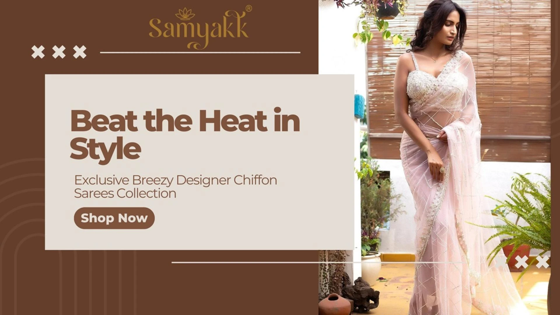Chiffon Sarees Collection for Summer by Samyakk.com
