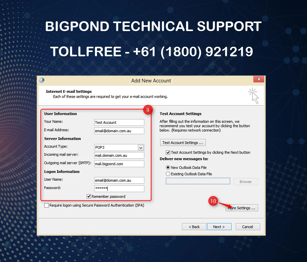 bigpond Won't Email Link to Reset Password