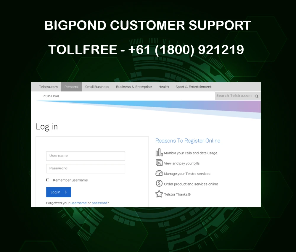 Bigpond Helpdesk Number +61 (1800) 921219