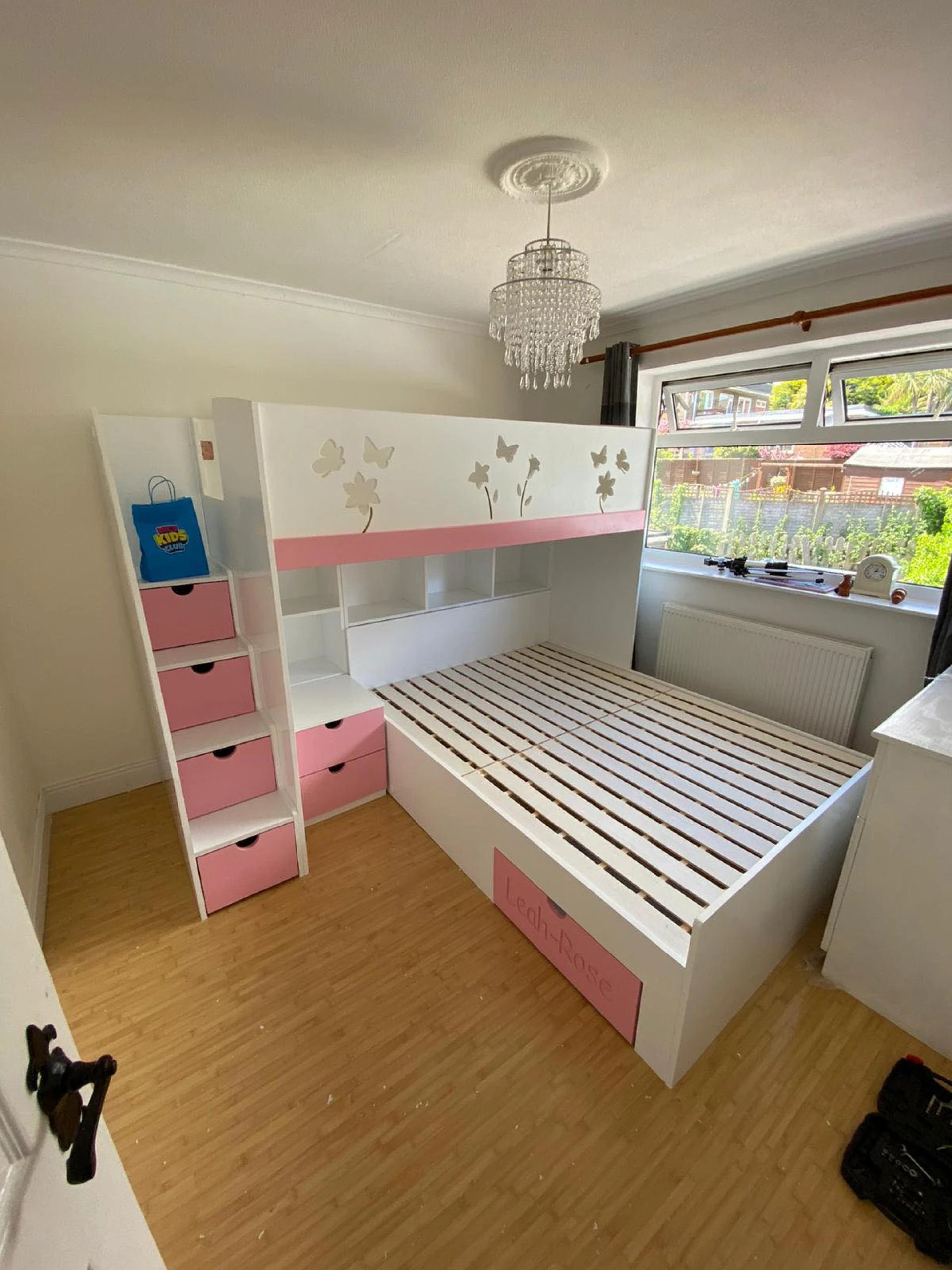 A staircase provides an extra level of comfort and safety