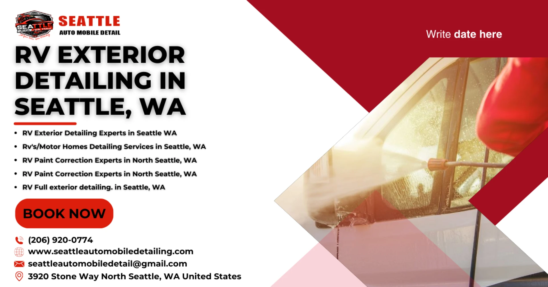 RV's/Motor Homes Detailing Services in Seattle, WA