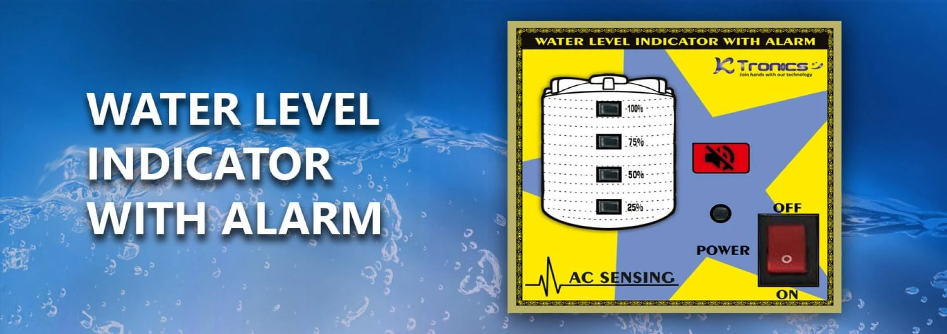 Simple water level indicator with a buzzer