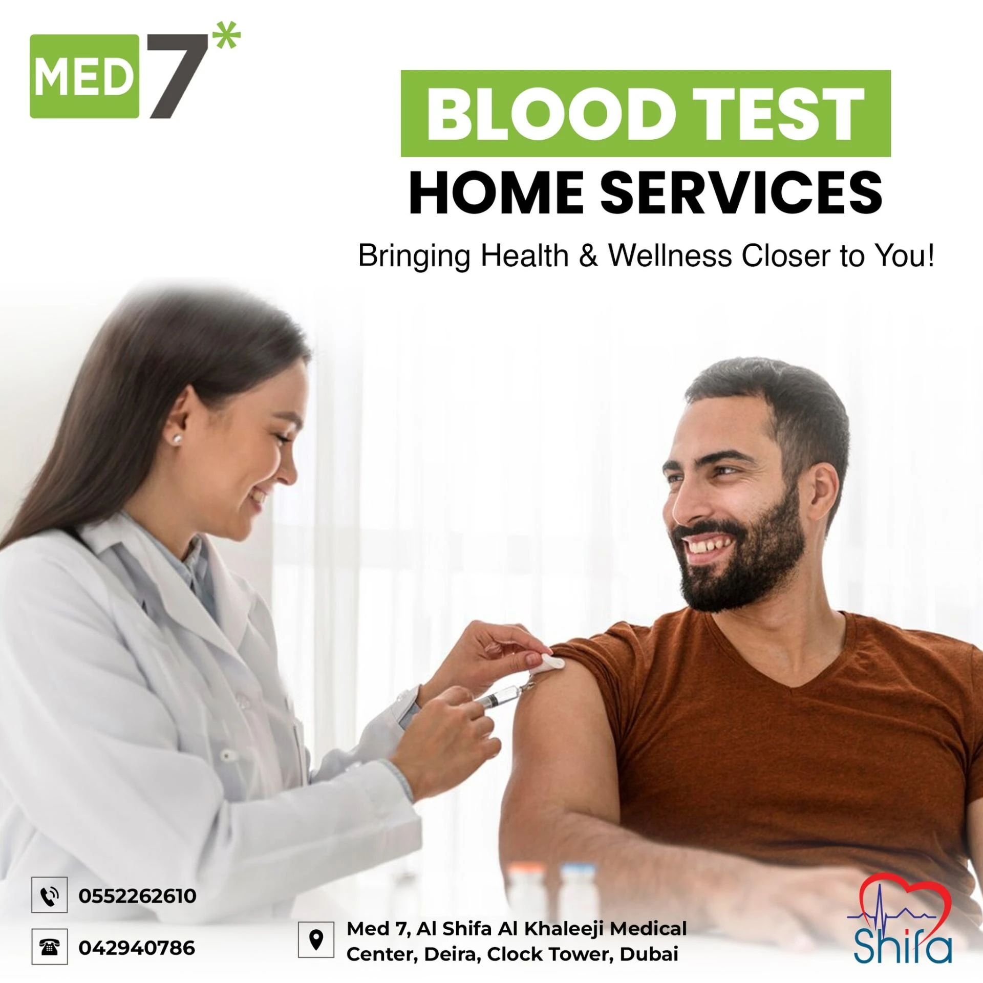 Blood Test at Home in Deira | Experience Convenient Healthcare with Al Shifa Al Khaleeji Medical Center in Deira
