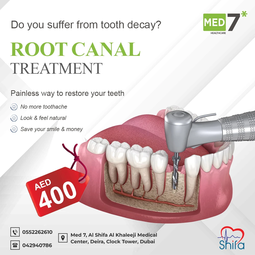 Advanced techniques by the best dental clinic in Dubai make root canal treatments painless | Al Shifa Al Khaleeji Medical Center