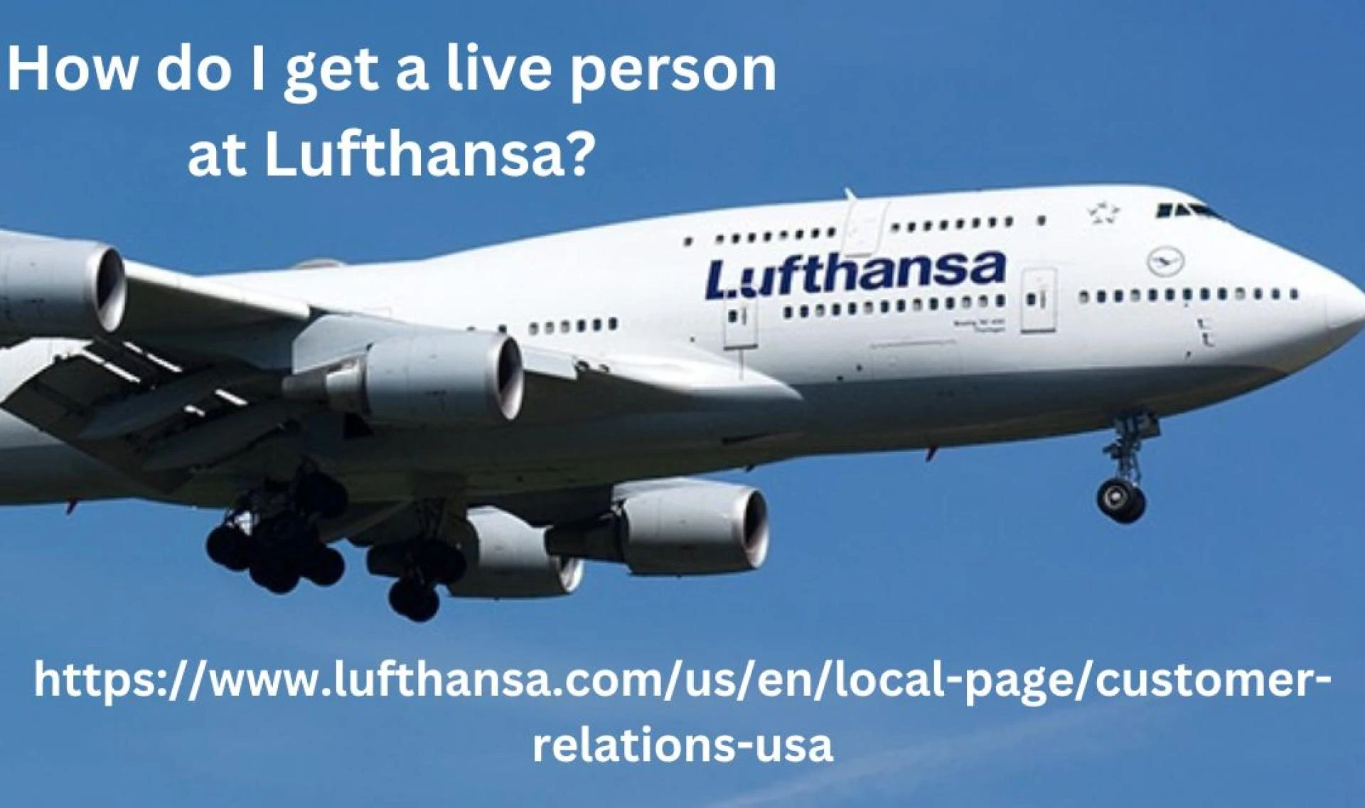 How do I speak to a live person at Lufthansa?