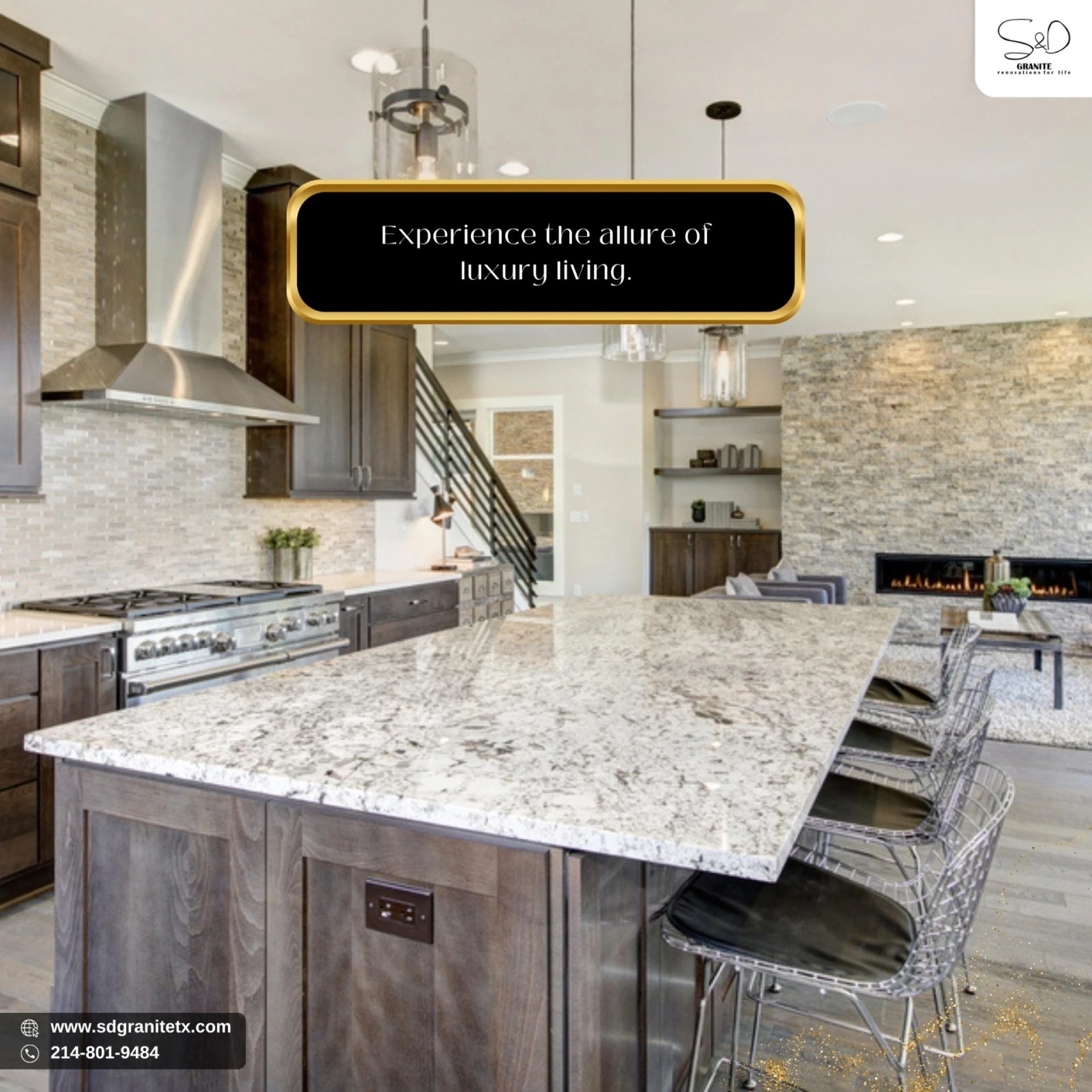 Elevate Your Kitchen: Countertops Fabricators in Richardson, TX at S&amp;D Granite