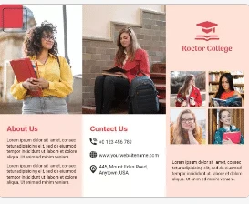 Online Professional College Brochure Template Maker