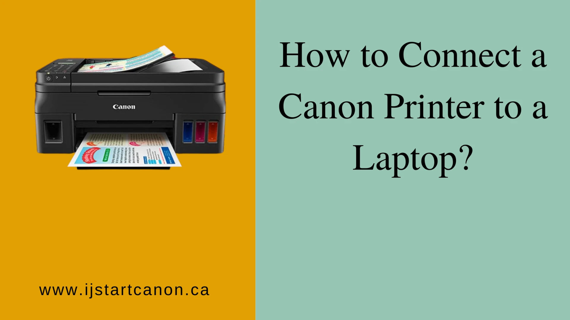 How to Attach a Canon Printer to a Portable Computer