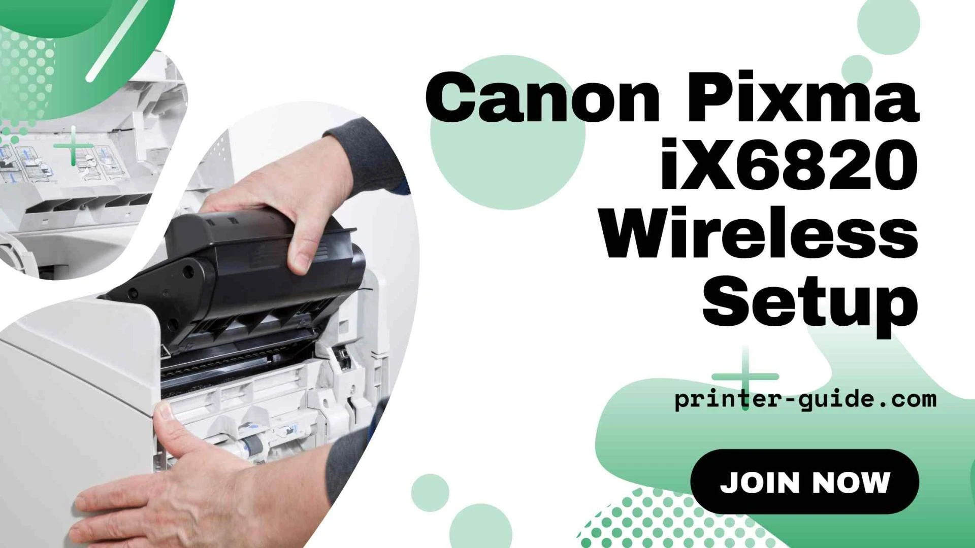 How to Wirelessly Configure a Canon ix6820 Printer on a Mac