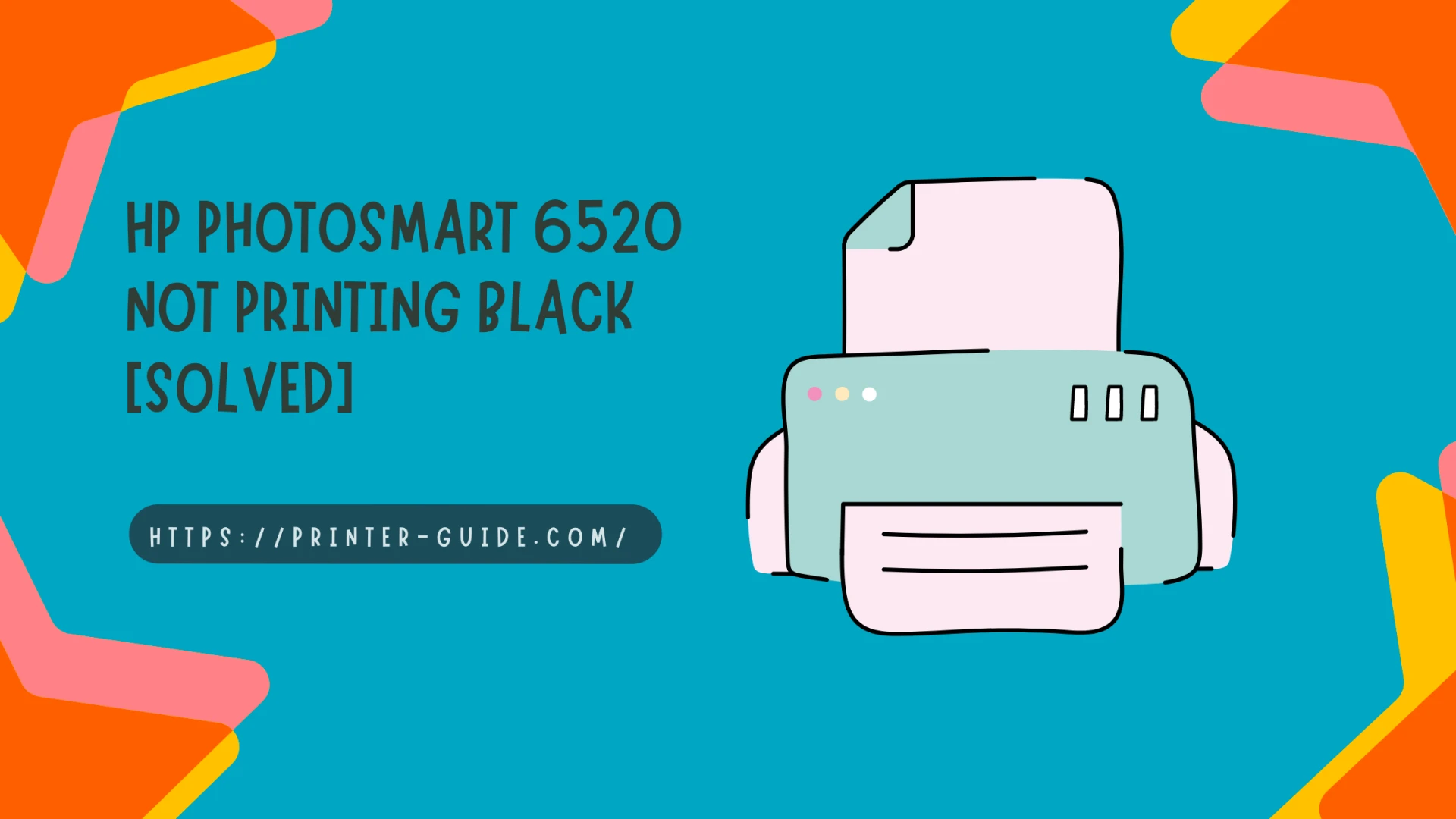 The HP Photosmart 6520 has been unable to print in black.