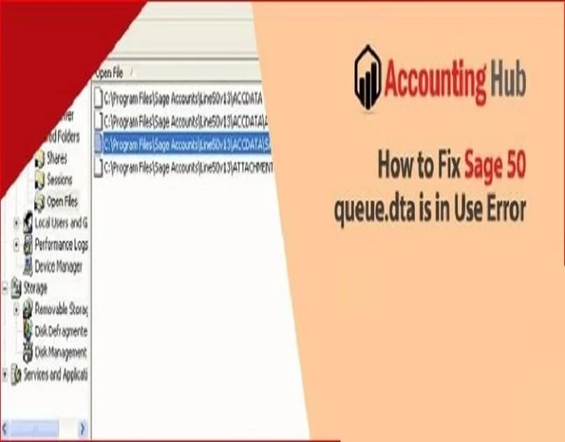 Sage 50 Cloud Queue.dta is in Use
