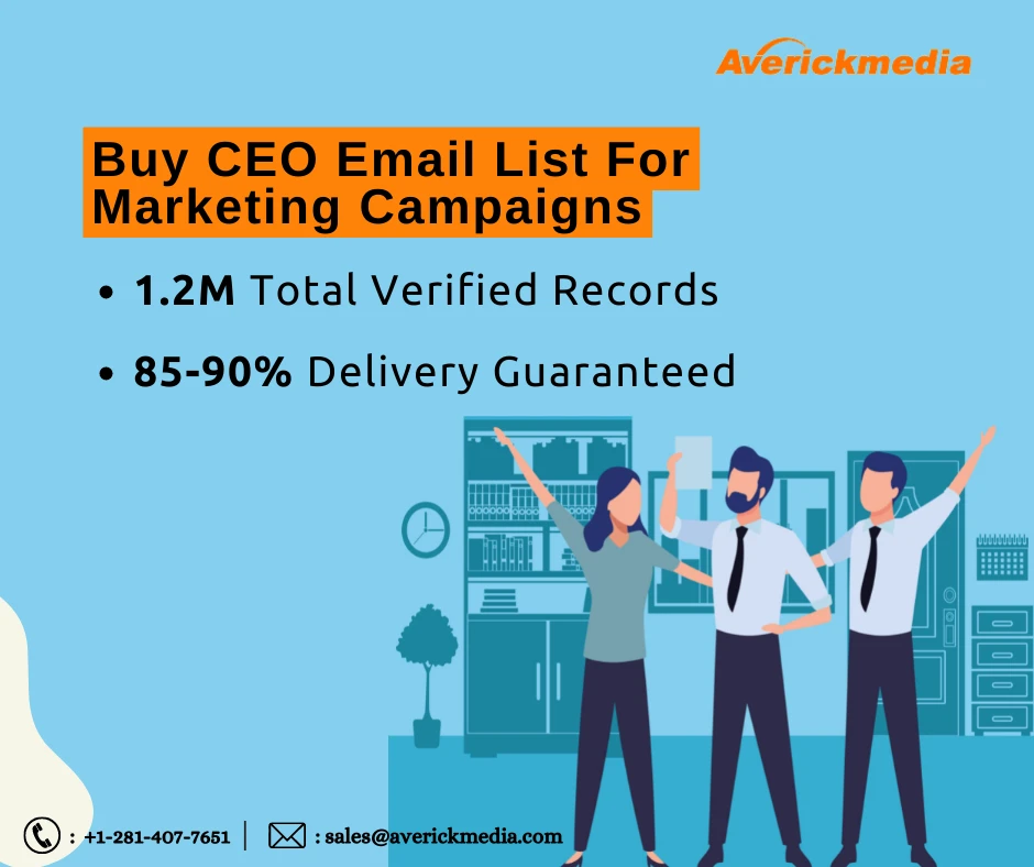 100% Verified CEO Email List - CEO Mailing List