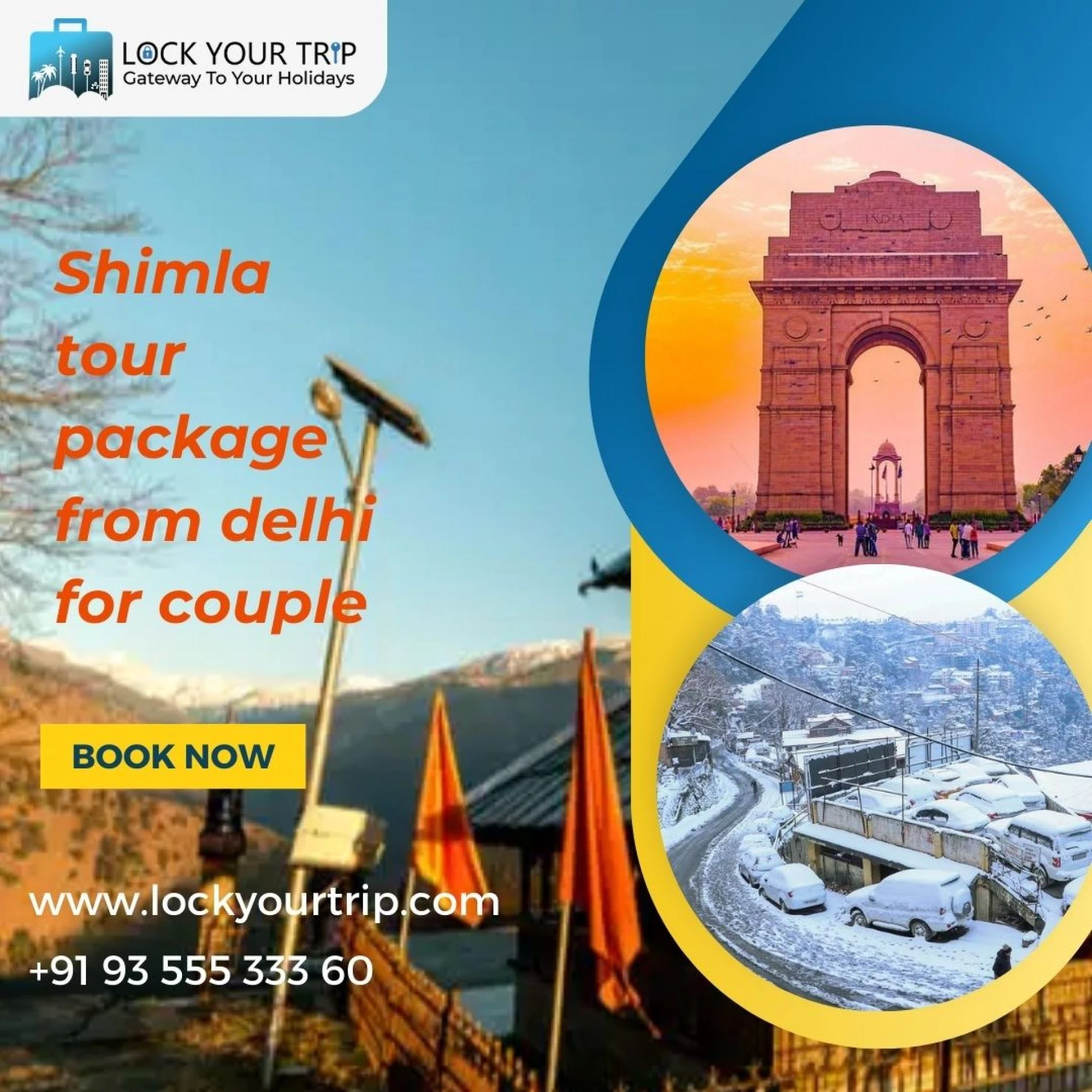 Romantic Getaway: Shimla Tour Package from Delhi for Couples