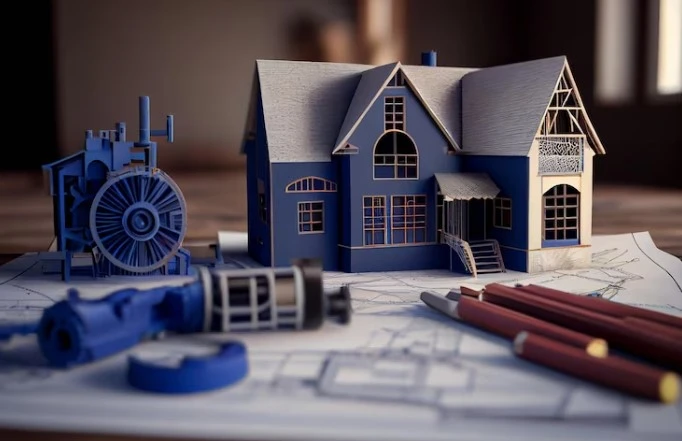 A custom home is built in stages