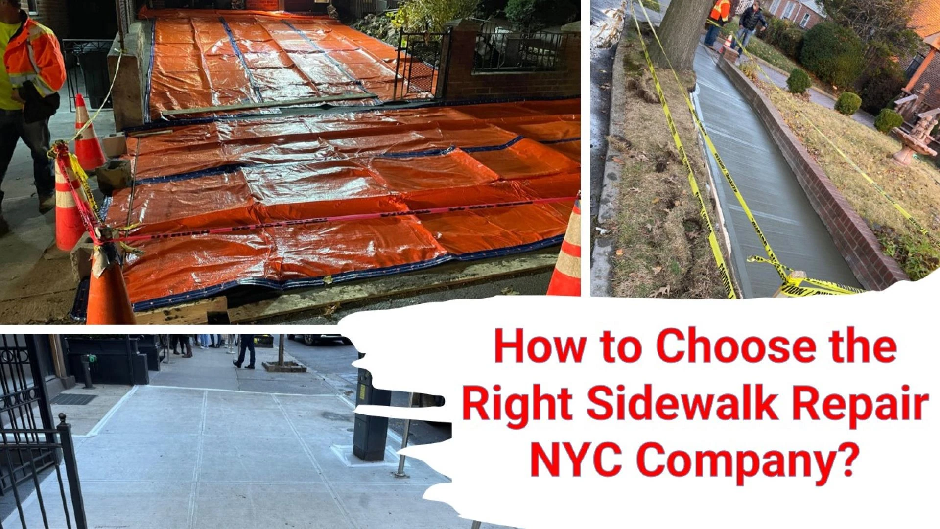 How to Choose the Right Sidewalk Repair NYC Company?
