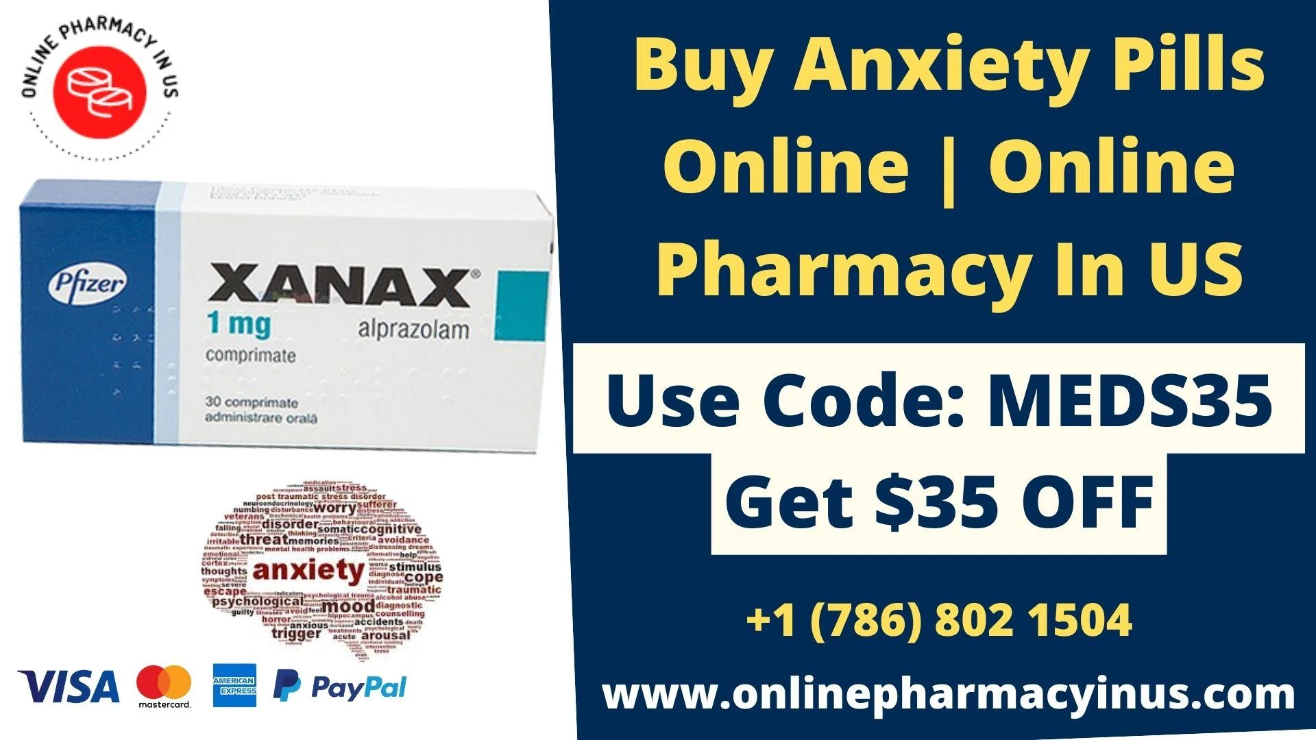 Buy Anxiety Pills Online Overnight | Without Prescription | Online Pharmacy In US