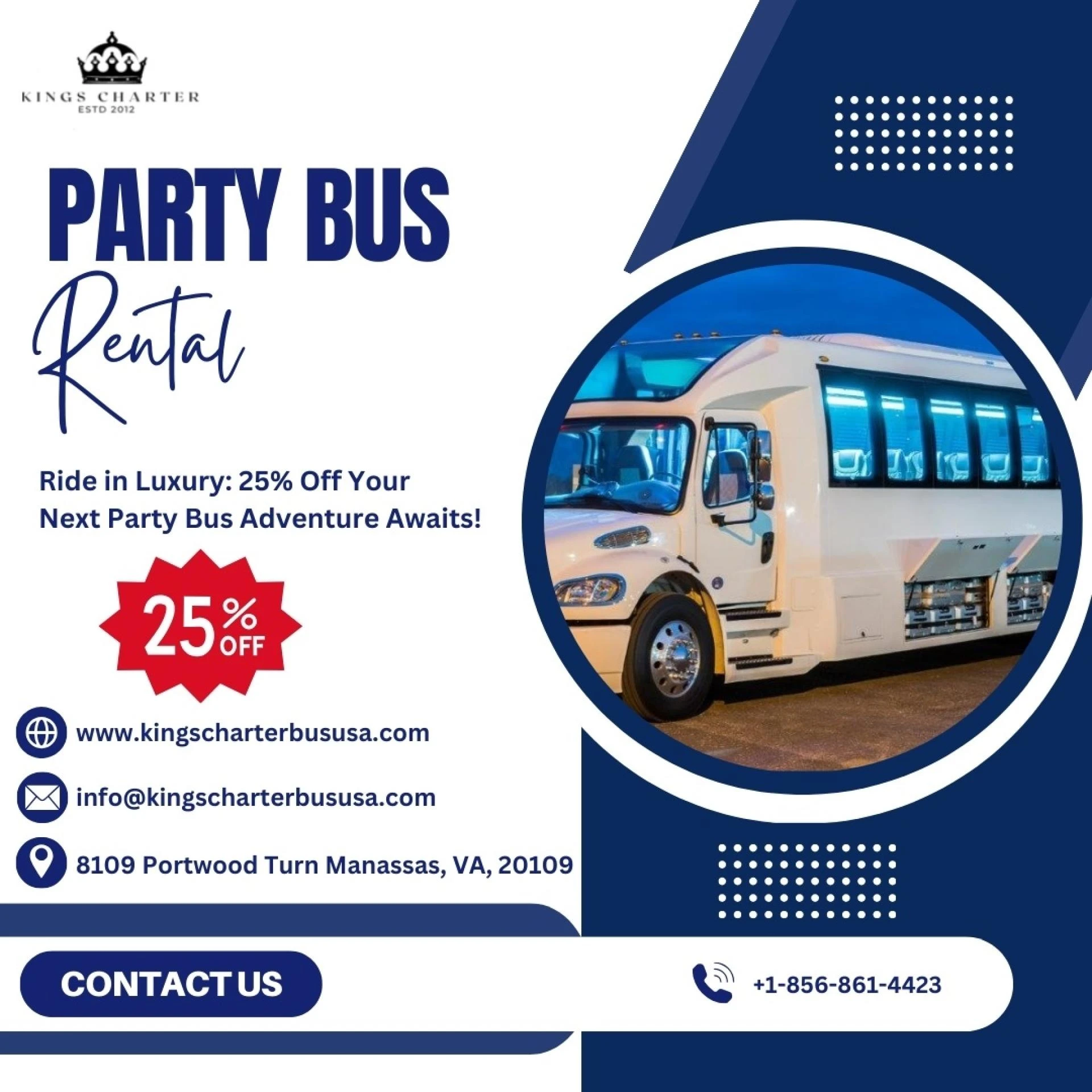 "Last Chance: Secure Your Party Bus with 25% Off Now!"