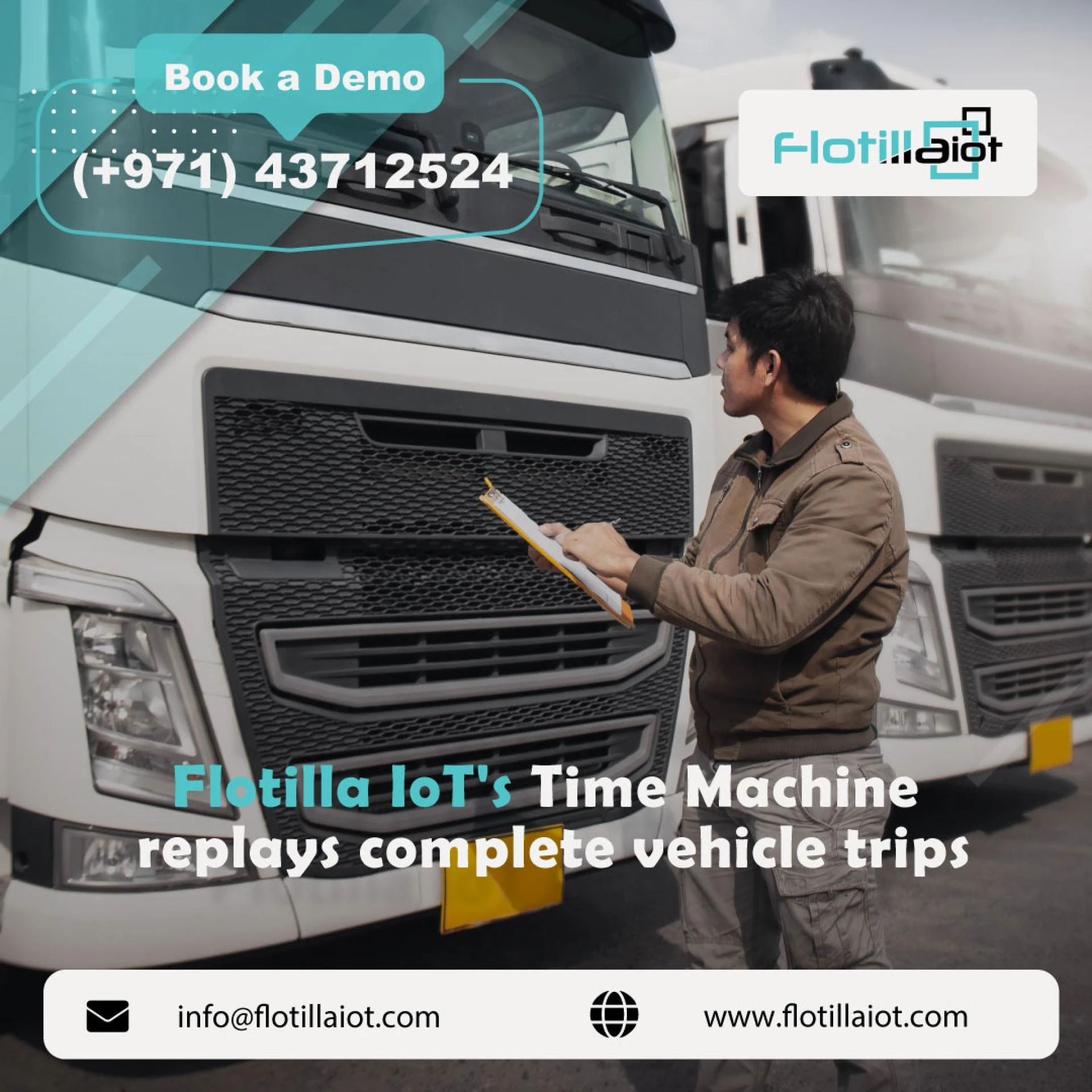 flotilla iot introduces a revolutionary web based fleet management system