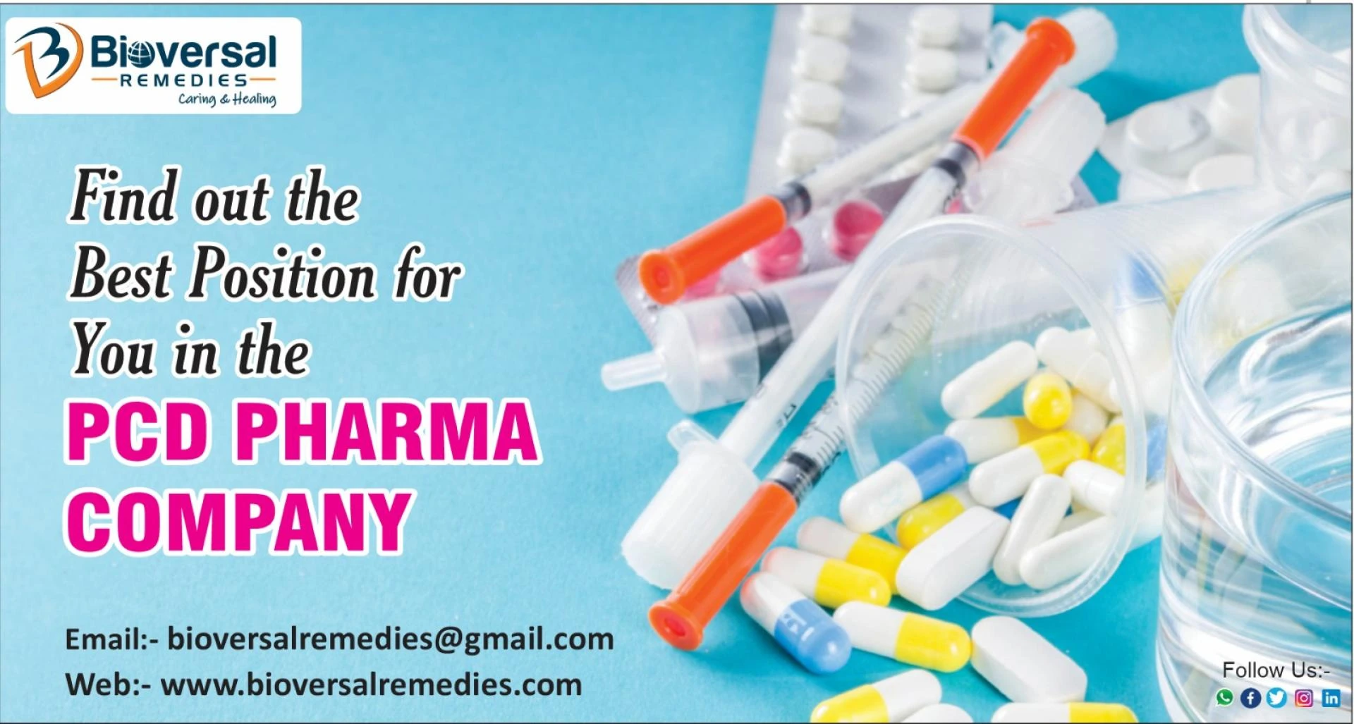 Find Out the Best Position for You in the PCD Pharma Company