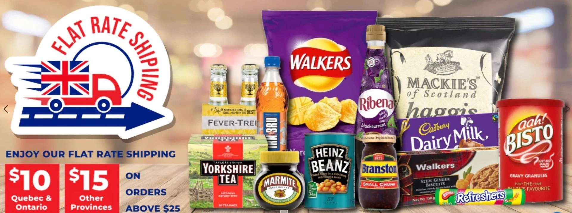 The Most Delicious British Foods and Drinks to buy from British Stores in Canada