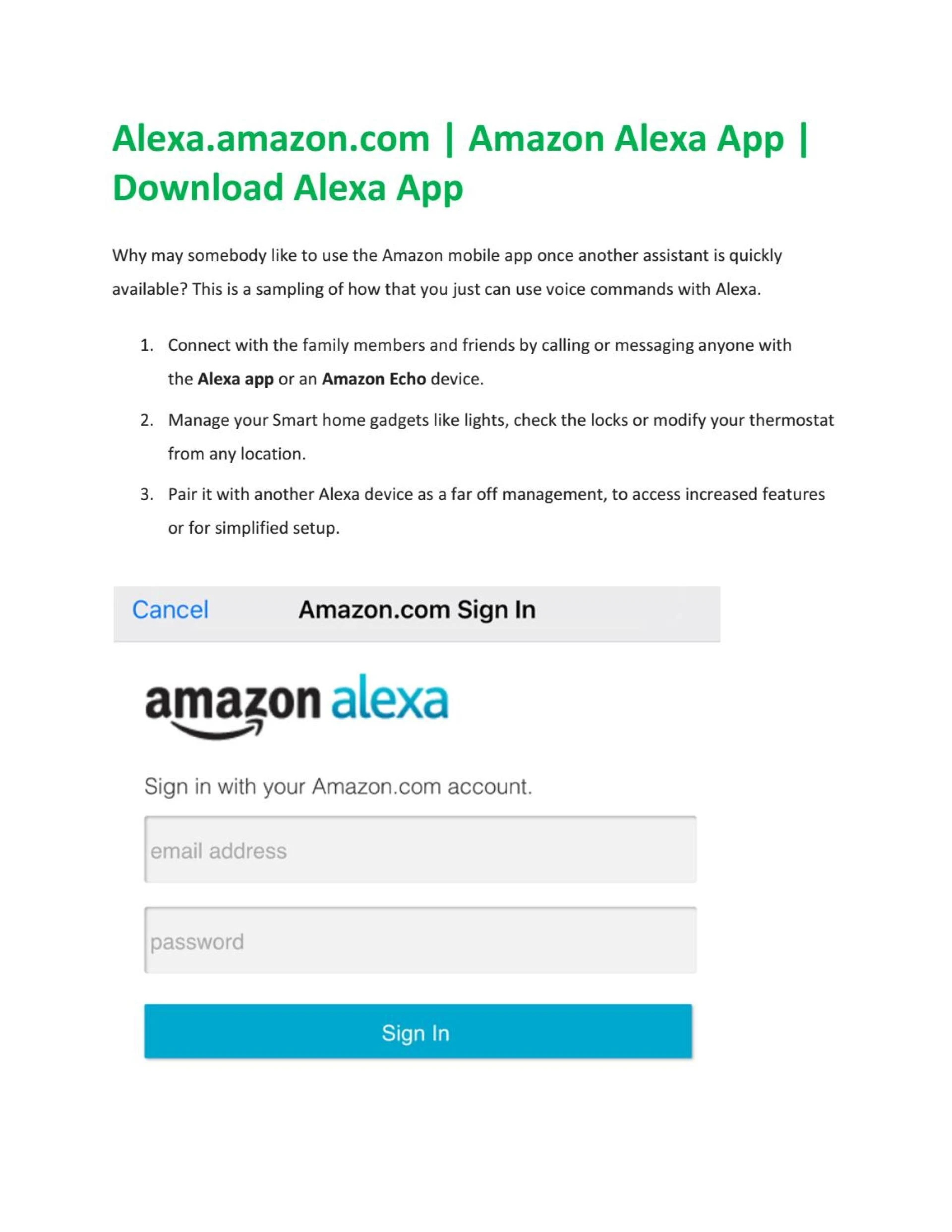 What are the Steps to Get Alexa App and Alexa Setup?